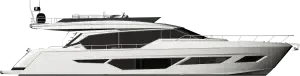 Profilo laterale Ferretti Yachts 720