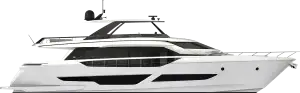 Profilo laterale Ferretti Yachts 860